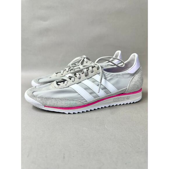 Adidas Originals SL 72 retro style sneaker gray/pink/purple Womens Size 8.5 UK 7 - Picture 2 of 16